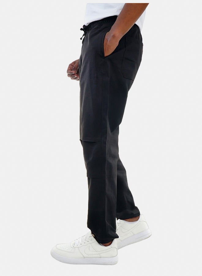 FIRE WOOD FireWood Chino Jogger Pants Regular Fit Casual For Men- Black - Image 3